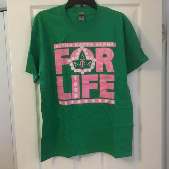Alpha Kappa Alpha (AKA) For Life Sorority T -Shirt - Picture 1 of 6